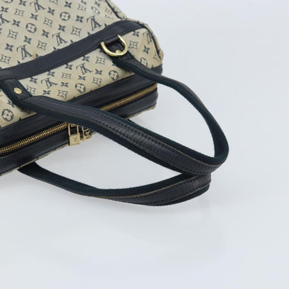 Louis Vuitton LOUIS VUITTON Monogram Mini Josephine PM Hand Bag Blue M92049 LV Authentic ep13340