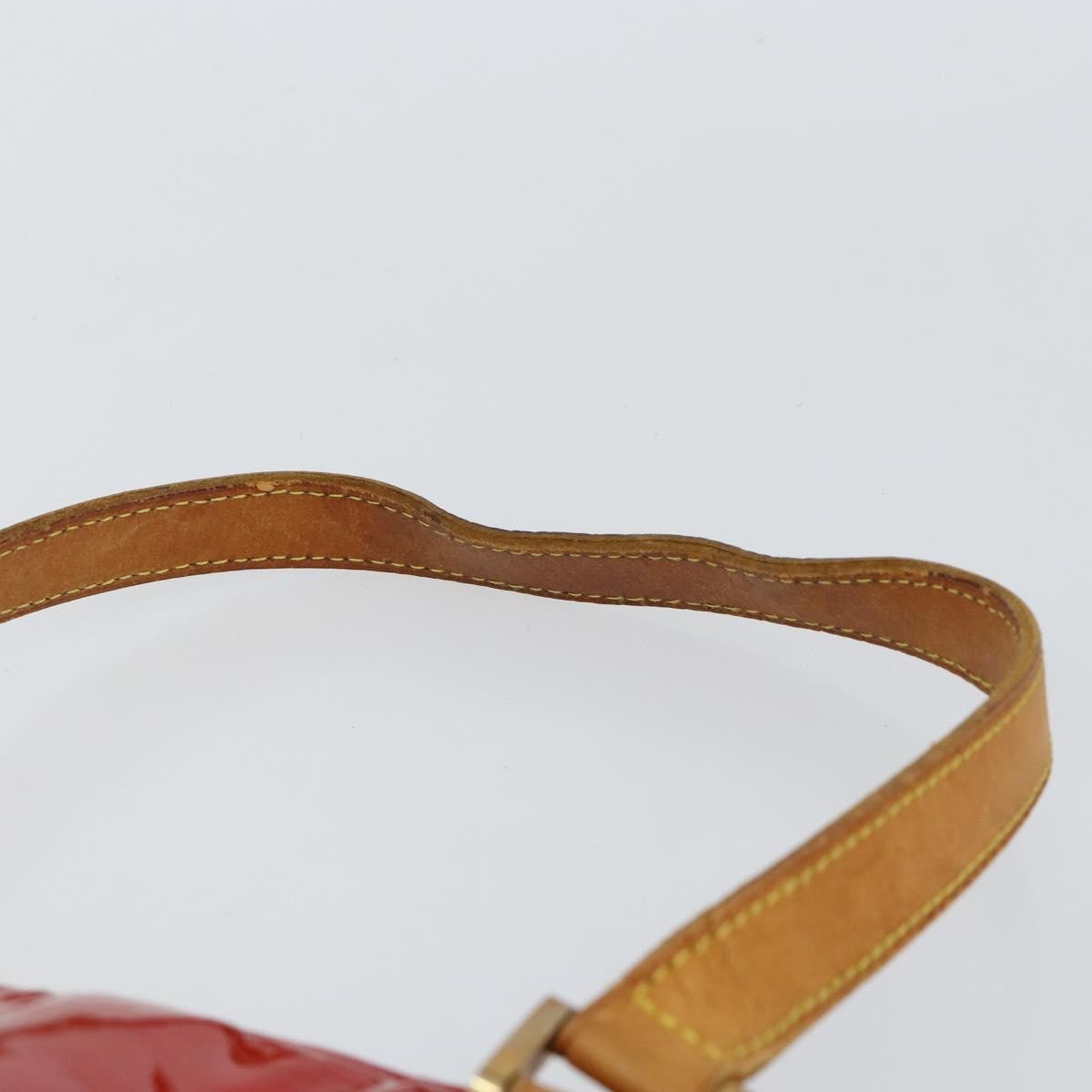 Louis Vuitton LOUIS VUITTON Monogram Vernis Houston Hand Bag Rouge M91092 LV Authentic bs30835