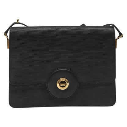Louis Vuitton LOUIS VUITTON Epi Free Run Shoulder Bag Black M52402 LV Authentic 114385
