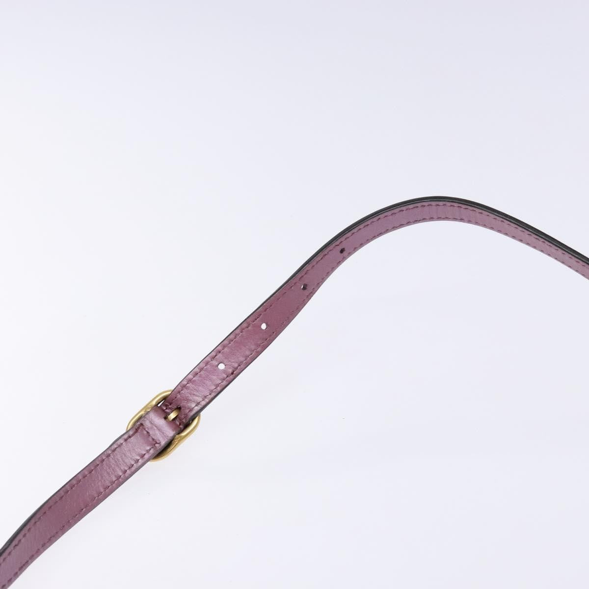 Gucci GUCCI Micro GG Canvas Guccissima Bag Leather Pink Gold 309538 Authentic sw1136