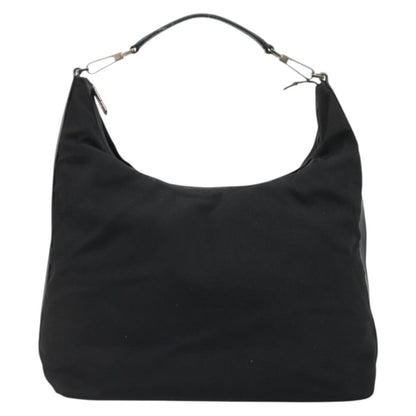 Gucci GUCCI Shoulder Bag Nylon Black Silver 001 1955 3444 Authentic 175342