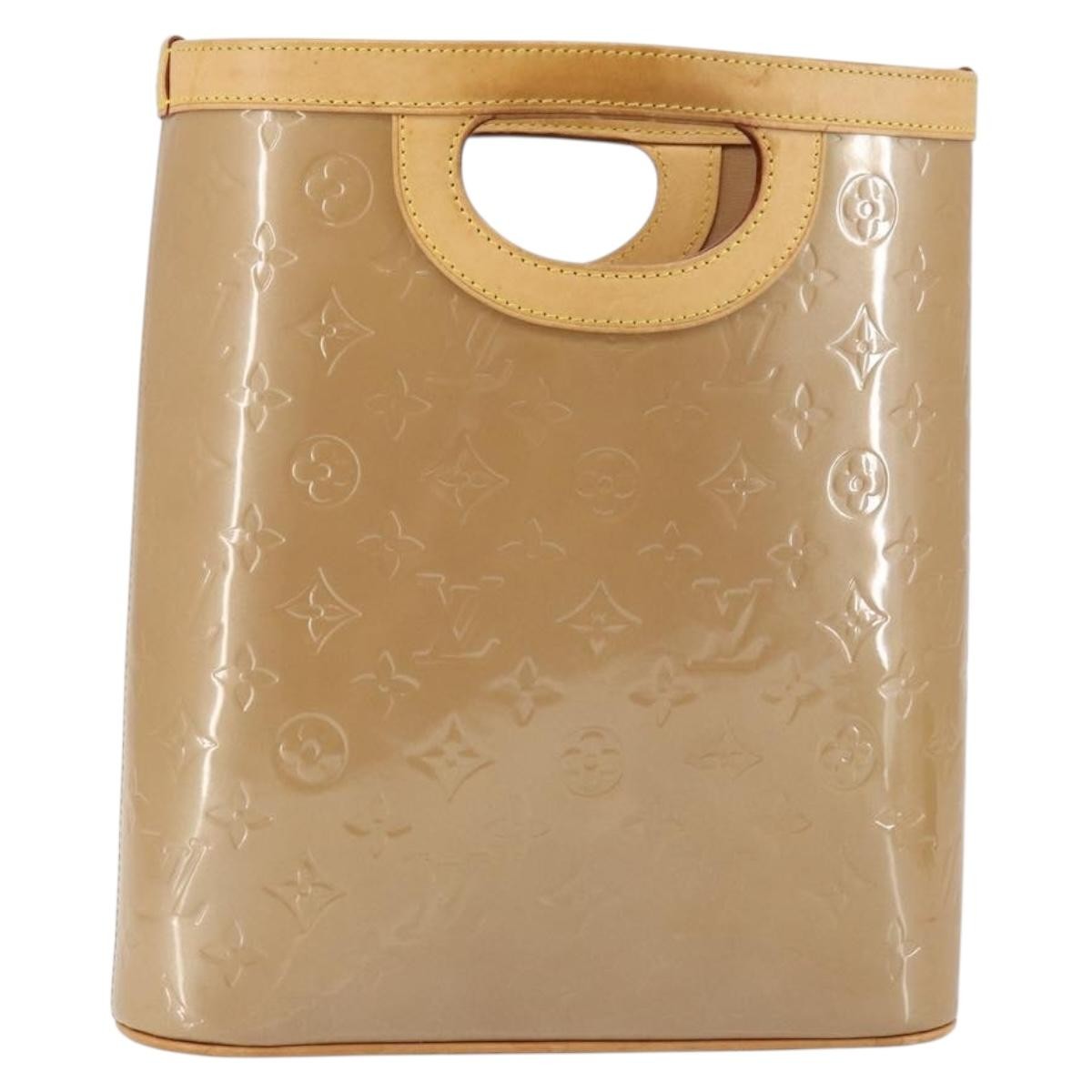 Louis Vuitton LOUIS VUITTON Vernis Stillwood Vertical Hand Bag Noisette M91364 LV Authentic gh952