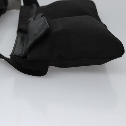 Gucci GUCCI Waist bag Nylon Black Silver 28566 Authentic IN054