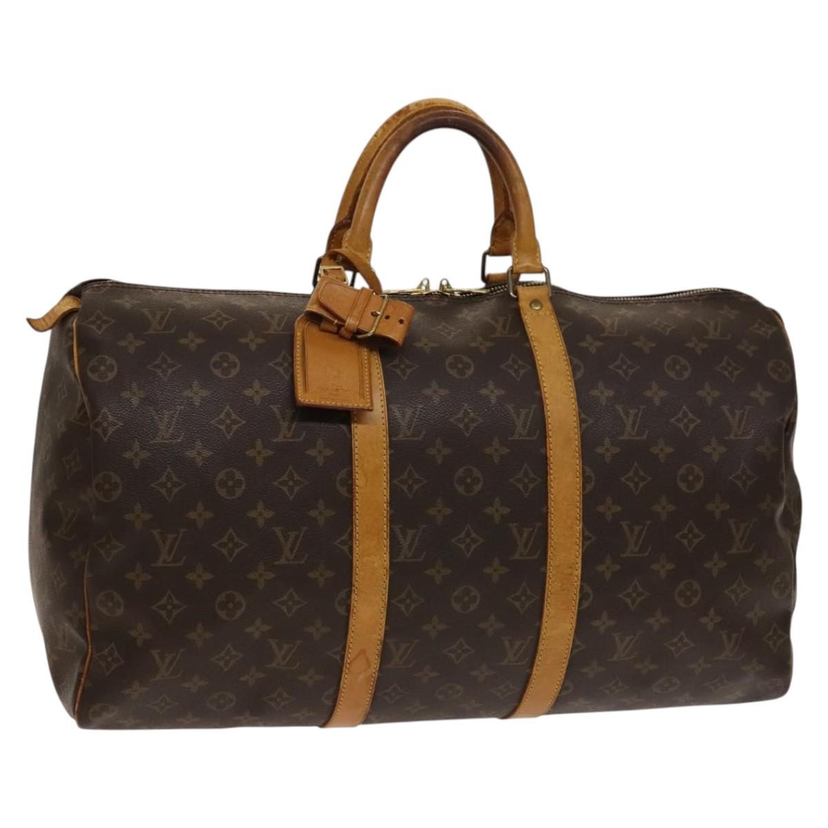 Louis Vuitton LOUIS VUITTON Monogram Keepall 50 Boston Bag M41426 LV Authentic 138362