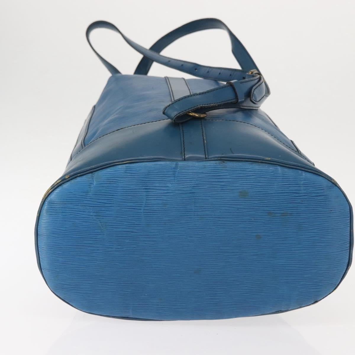 Louis Vuitton LOUIS VUITTON Epi Randonnee GM Shoulder Bag Blue M43085 LV Authentic 148058