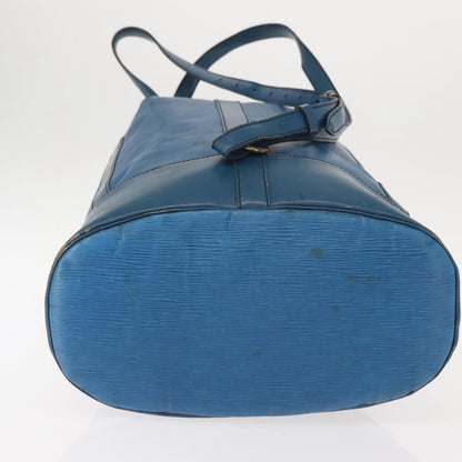 Louis Vuitton LOUIS VUITTON Epi Randonnee GM Shoulder Bag Blue M43085 LV Authentic 148058