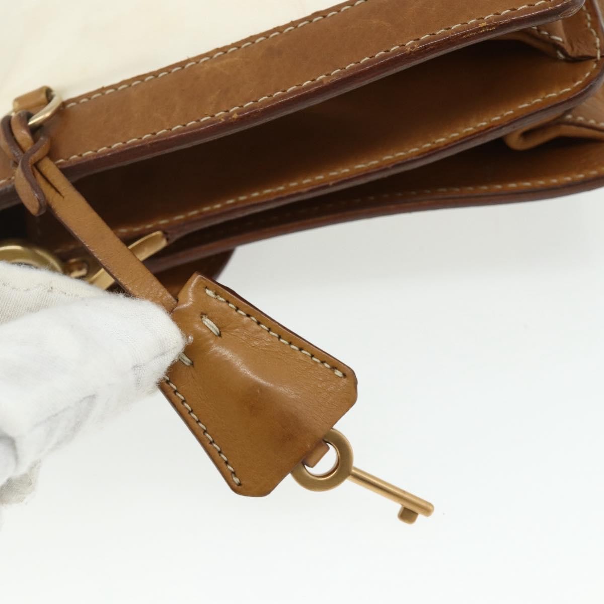 Prada PRADA Shoulder Bag Nylon Ivory Gold Authentic BA12301