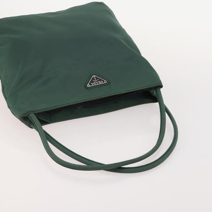 Prada PRADA Shoulder Bag Nylon Leather 3 Set Beige Khaki Authentic YKZ717