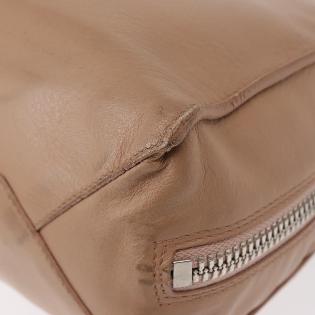 Balenciaga BALENCIAGA The Paper A6 Hand Bag Leather 2way Beige Silver 370926 Authentic 149646