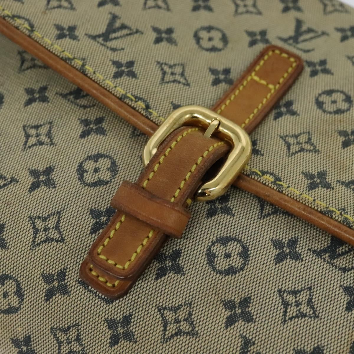 Louis Vuitton LOUIS VUITTON Monogram Mini Camille Chain Shoulder Bag Blue M92002 Authentic BD1396