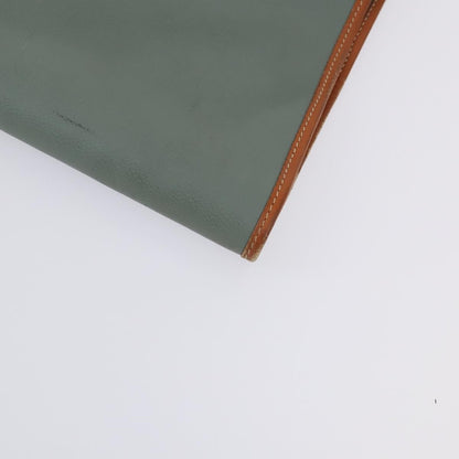 Valentino VALENTINO Garment Cover Leather Green Gold Authentic bs31394 Bag