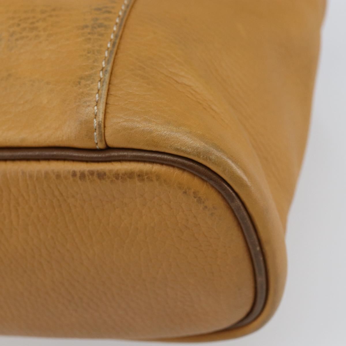 Loewe LOEWE Hand Bag Leather Beige Gold Authentic 165106
