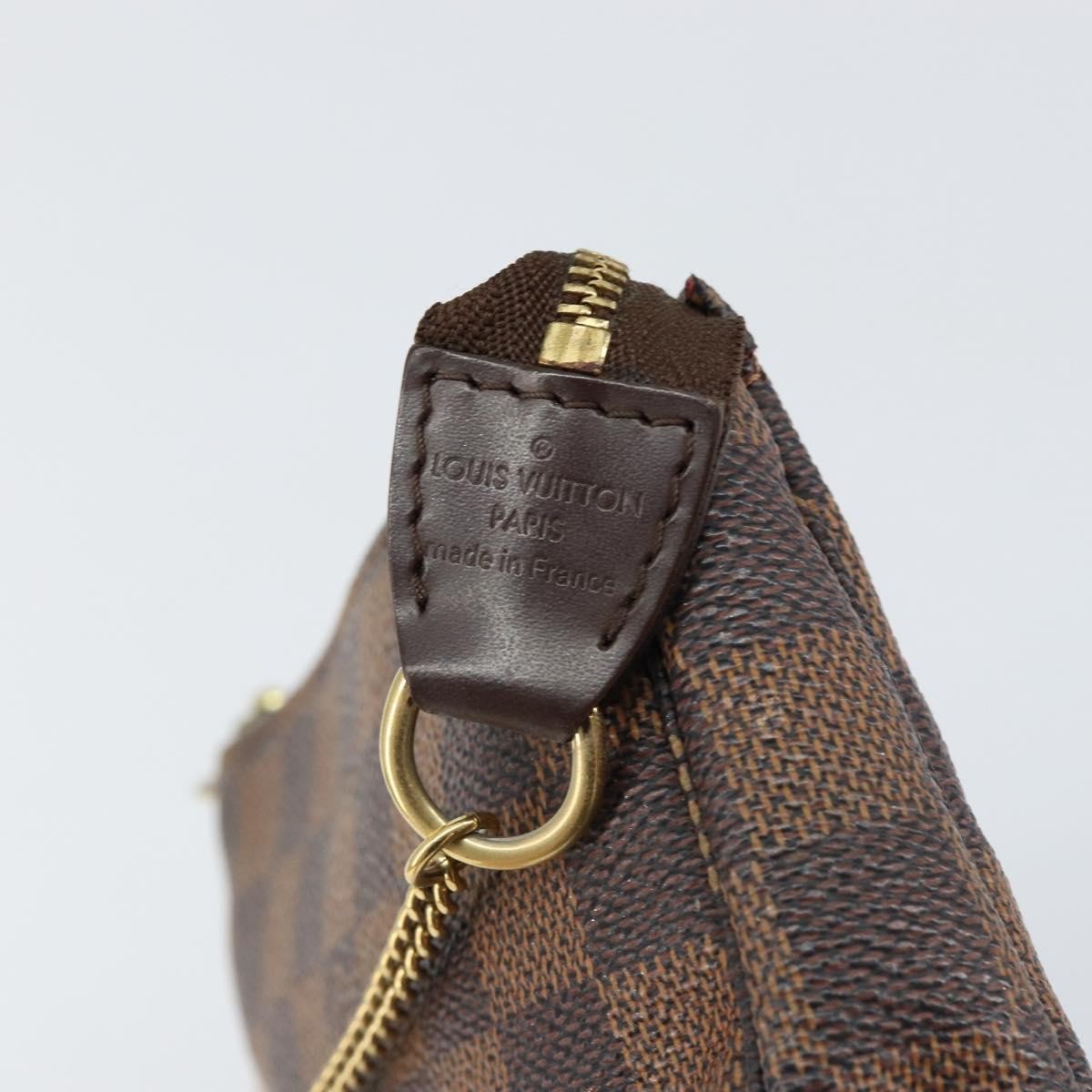 Louis Vuitton LOUIS VUITTON Damier Ebene Mini Pochette Accessoires Pouch N58009 LV Authentic 156078 Bag