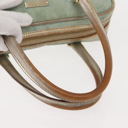 Gucci GUCCI GG Canvas Hand Bag Peppermint Gold 000 0852 Authentic 146975