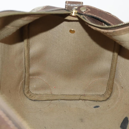 Gucci GUCCI GG Supreme Boston Bag PVC Beige Gold Authentic 175449