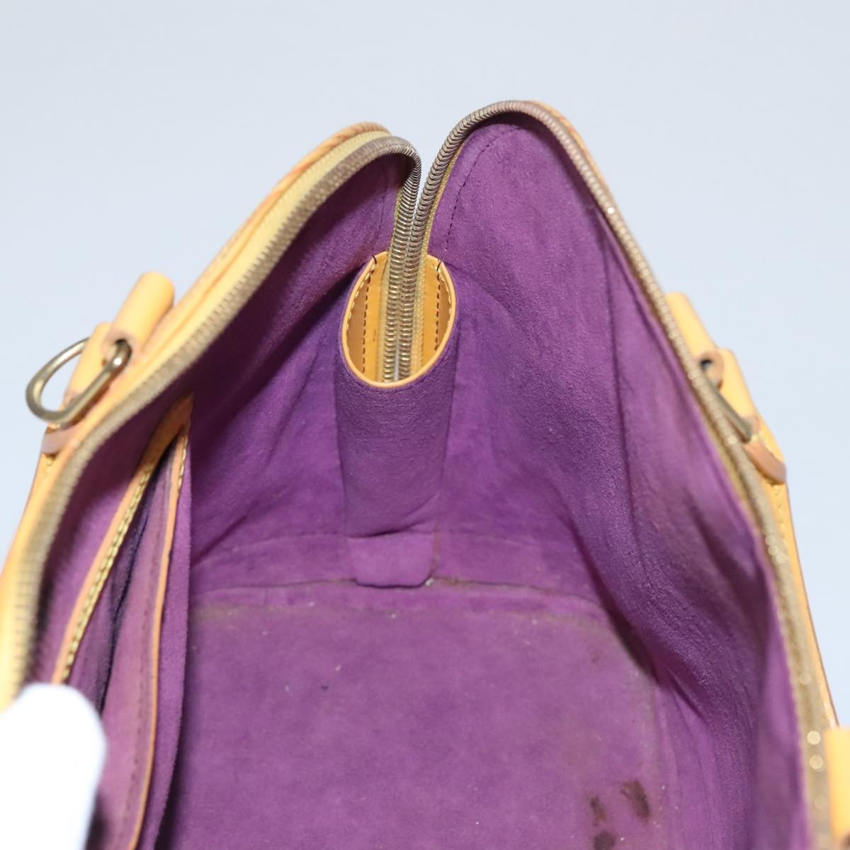 Louis Vuitton LOUIS VUITTON Epi Alma Hand Bag Yellow M52149 LV Authentic 107462