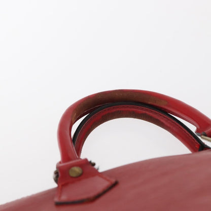 Louis Vuitton LOUIS VUITTON Epi Alma Hand Bag Castilian Red M52147 LV Authentic 158108