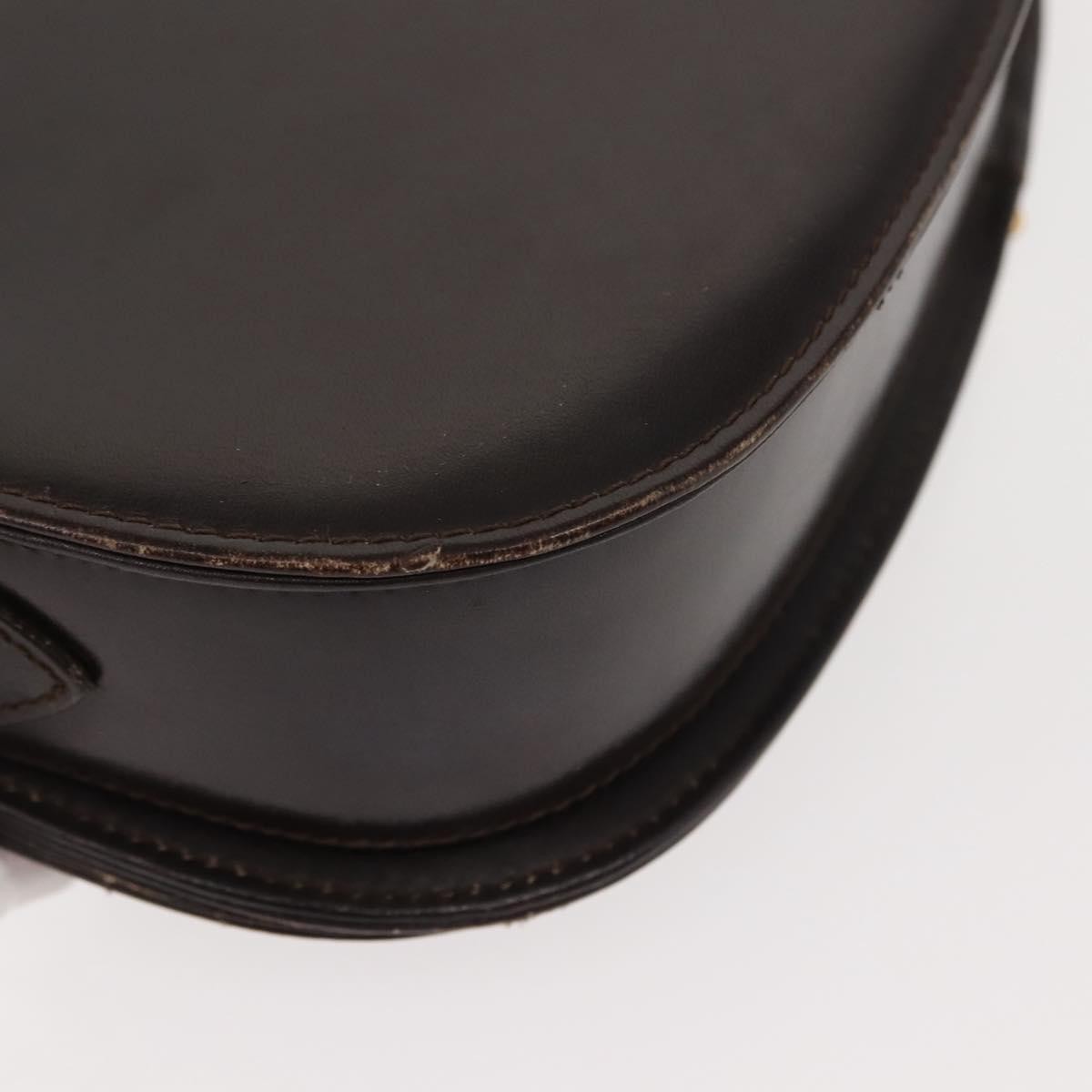Gucci GUCCI Shoulder Bag Leather Brown gold Authentic fm4925
