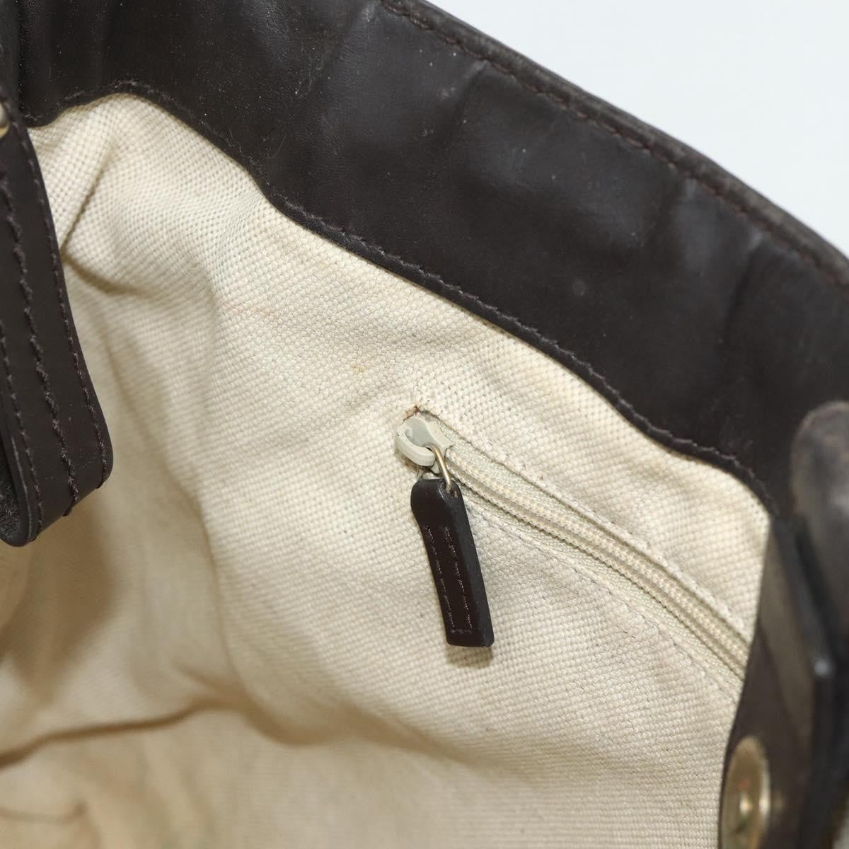 Gucci GUCCI GG Canvas Tote Bag Beige Gold 296835 Authentic 178263