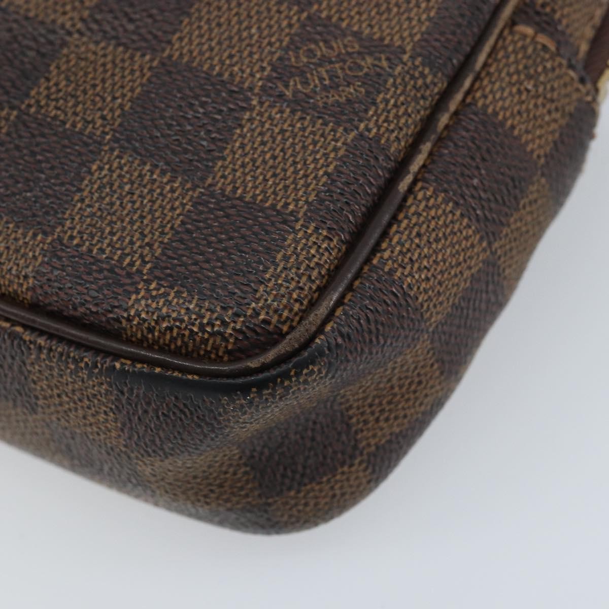 Louis Vuitton LOUIS VUITTON Damier Ebene Pochette Billets Macau Clutch Bag N61739 Authentic BA11690