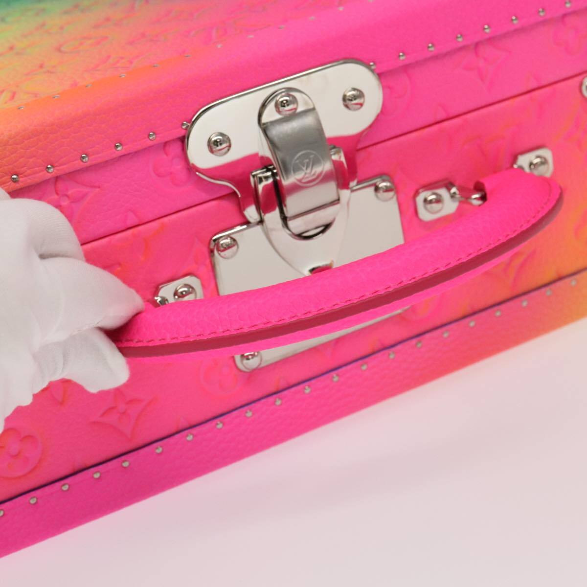 Louis Vuitton LOUIS VUITTON Taurillon Illusion Cotoville 40 Trunk Multicolor LV Authentic yk15763S Bag