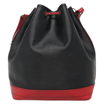Louis Vuitton LOUIS VUITTON Epi Noe Shoulder Bag Bicolor Black Red M44017 LV Authentic 127971