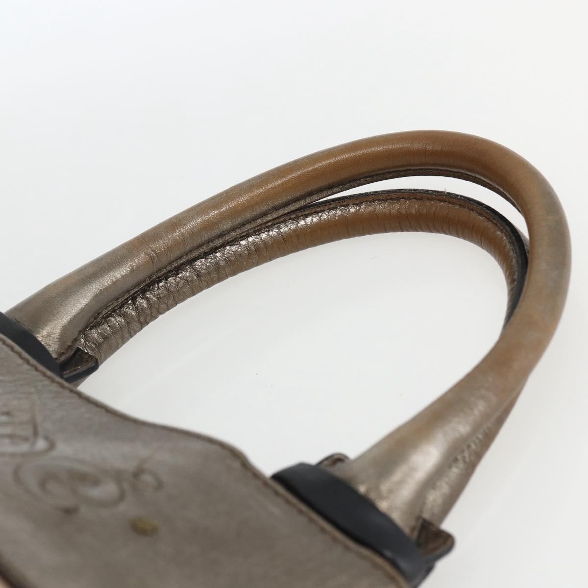 Chloé Chloé Chloe Tote Bag PVC Leather Gold Authentic 162332
