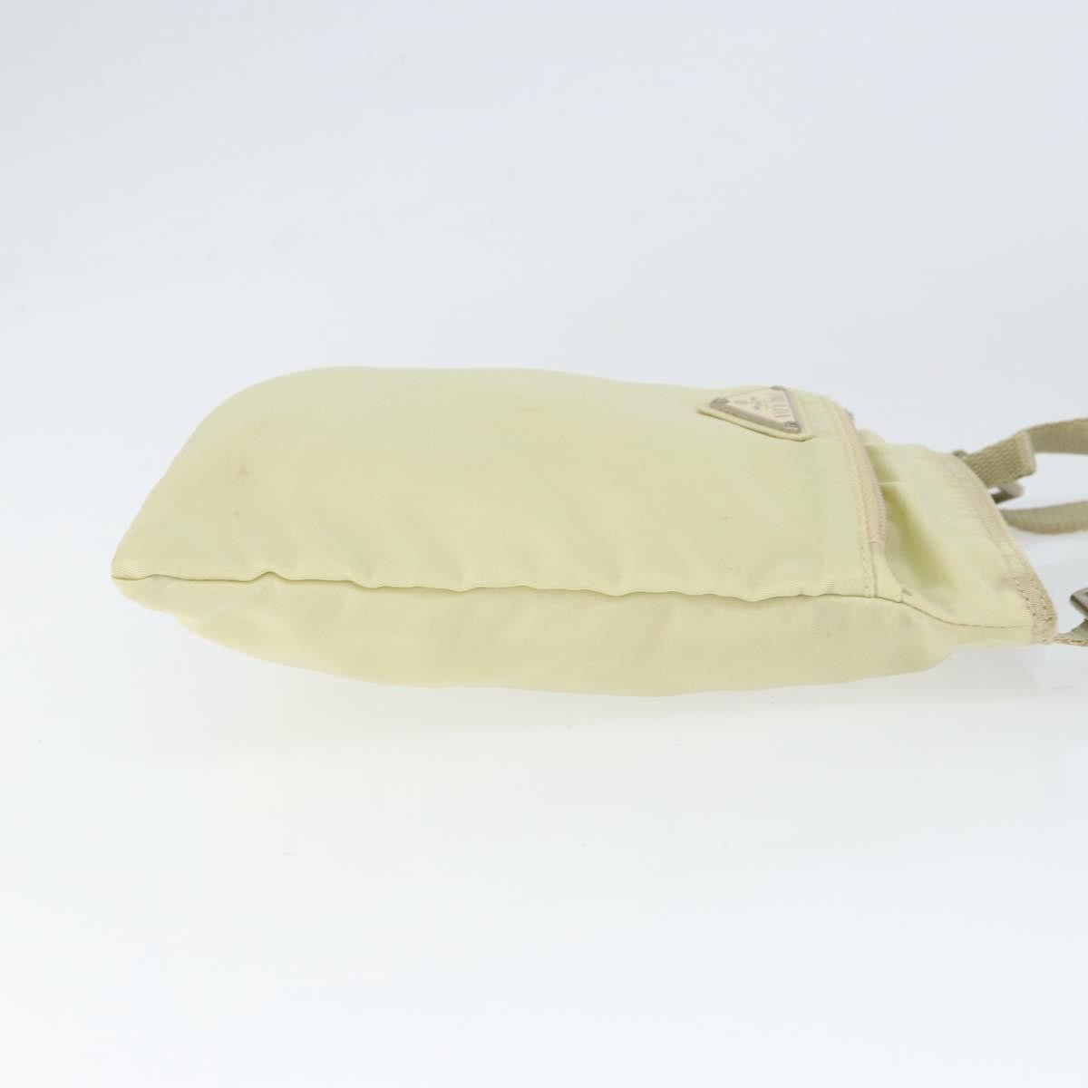 Prada PRADA Shoulder Bag Nylon Ivory Silver Authentic 146915