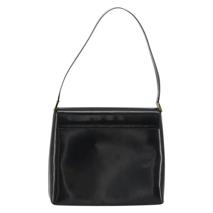Gucci GUCCI Shoulder Bag Patent leather Black Gold 001 2113 1792 Authentic 149795