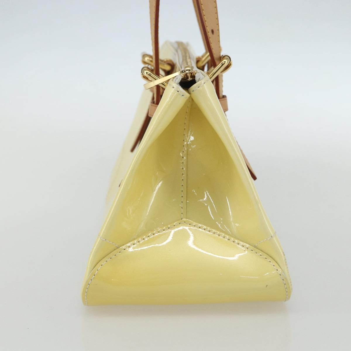 Louis Vuitton LOUIS VUITTON Monogram Vernis Rosewood Avenue Hand Bag Perle M93508 Authentic ka519