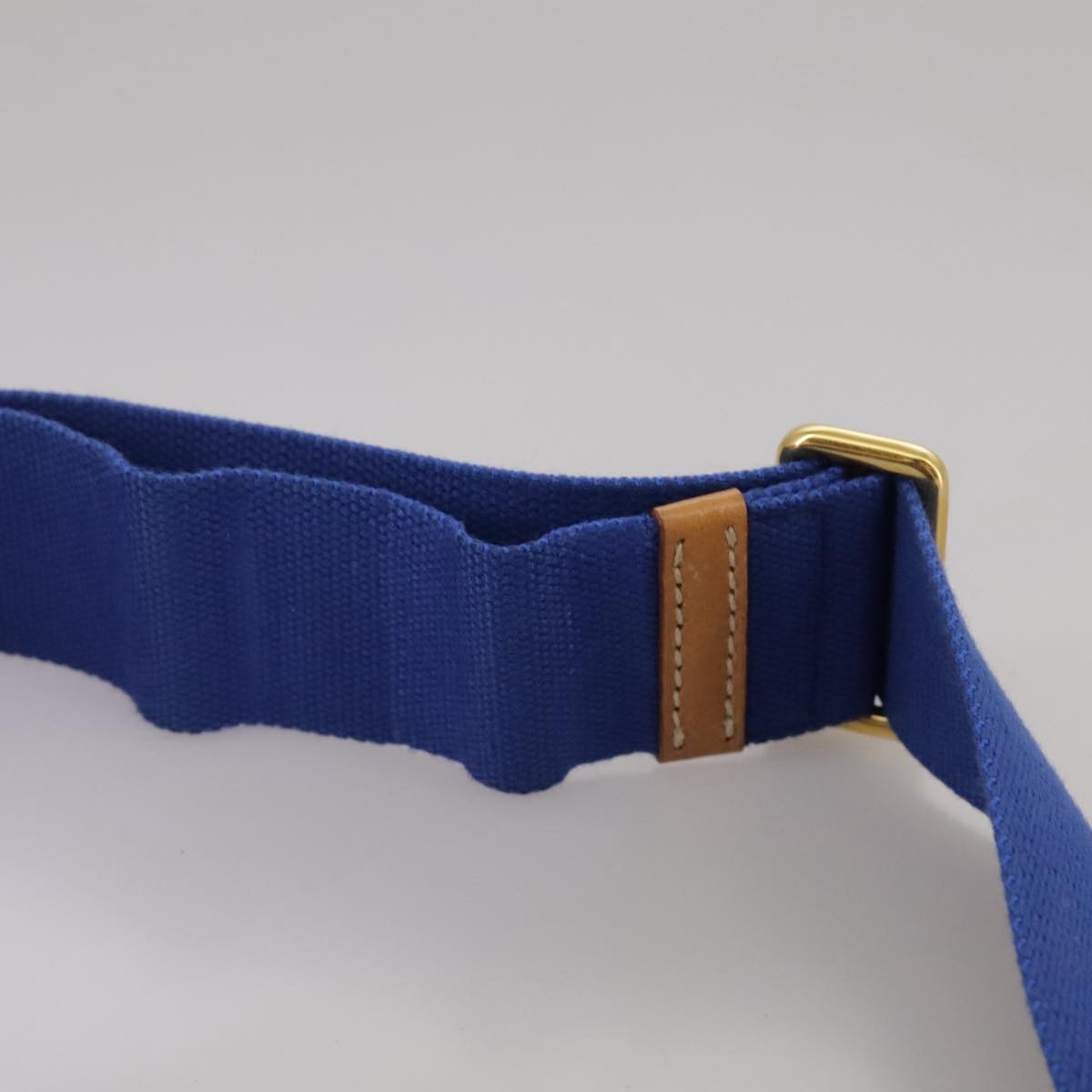 Prada PRADA Shoulder Bag Canvas Blue Authentic 111326