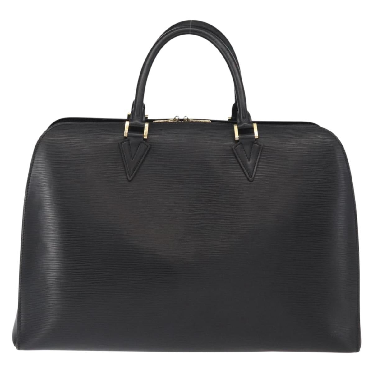Louis Vuitton LOUIS VUITTON Epi Sorbonne Business Bag Black M54512 LV Authentic 159371