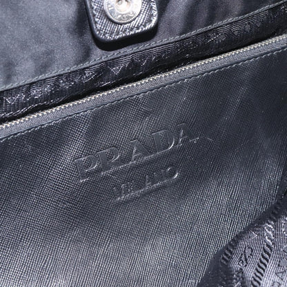 Prada PRADA Tote Bag Nylon Black Silver Authentic 160717