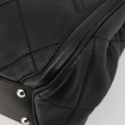 Salvatore Ferragamo Salvatore Ferragamo Hand Bag Leather Black Silver Authentic 178908A