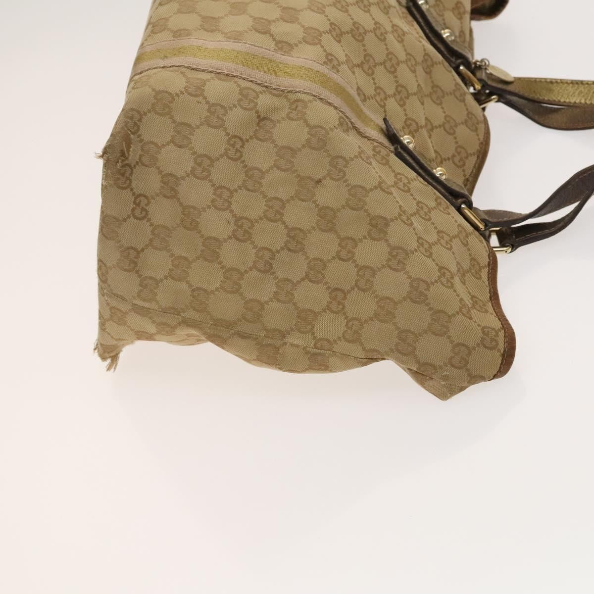 Gucci GUCCI GG Canvas Shoulder Bag 2 Set Beige Gold Authentic ti3169