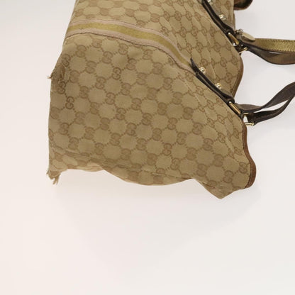 Gucci GUCCI GG Canvas Shoulder Bag 2 Set Beige Gold Authentic ti3169