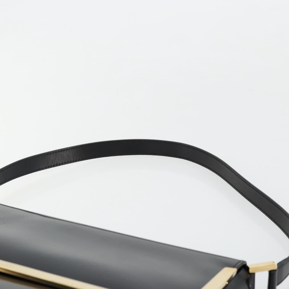 Gucci GUCCI Shoulder Bag Patent leather Black Gold 001 2113 1792 Authentic 149795