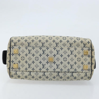Louis Vuitton LOUIS VUITTON Monogram Mini Josephine PM Hand Bag Blue M92049 LV Authentic ep13340