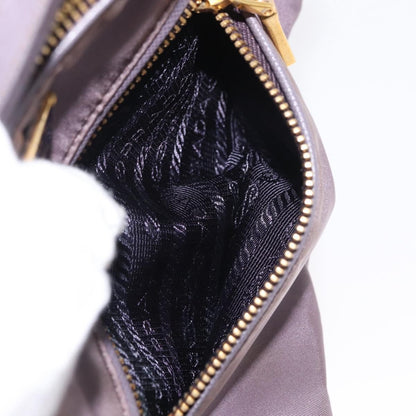 Prada PRADA Shoulder Bag Nylon Gold Purple Authentic 156015