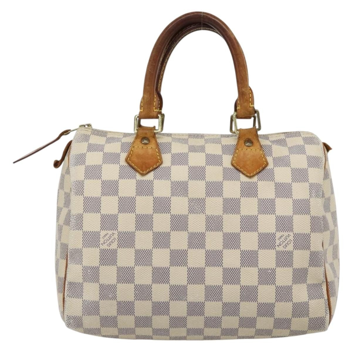 Louis Vuitton LOUIS VUITTON Damier Azur Speedy 25 Hand Bag N41534 LV Authentic BA13132
