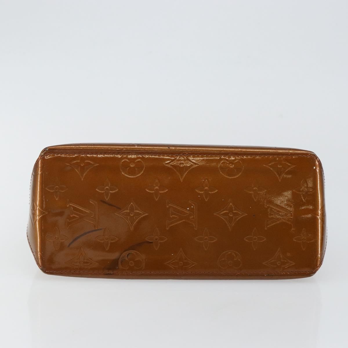 Louis Vuitton LOUIS VUITTON Monogram Vernis Reade PM Hand Bag Bronze M91146 LV Authentic BA6257