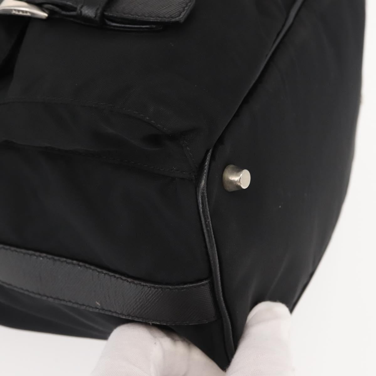 Prada PRADA Shoulder Bag Nylon Black Silver Authentic 147527