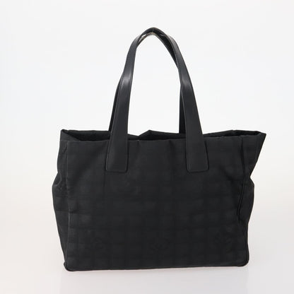 Chanel CHANEL New Travel line Tote Bag Nylon 3 Set Black CC Authentic BA12665