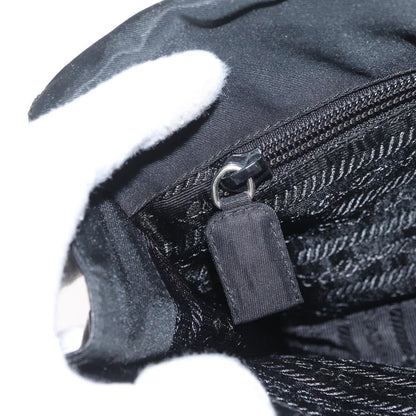 Prada PRADA Shoulder Bag Nylon Black Silver Authentic YKZ1095A