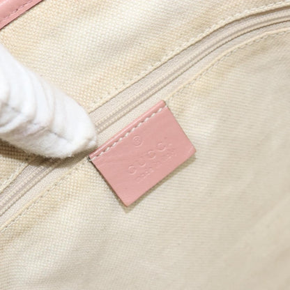 Gucci GUCCI GG Canvas Tote Bag Nylon Pink Gold 211976 Authentic LNZ669