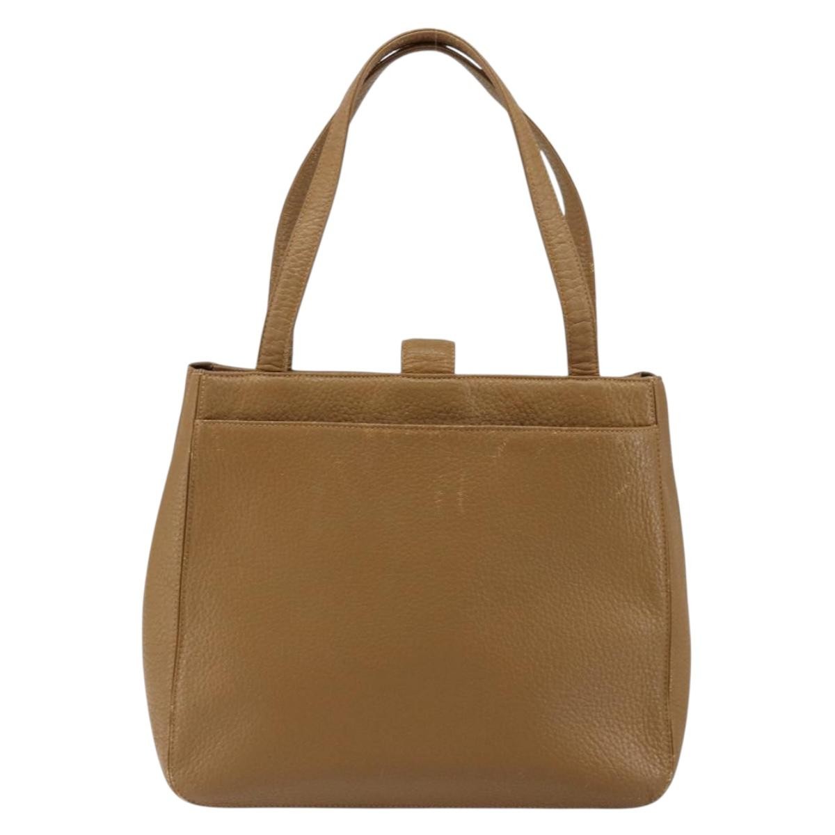 Saint Laurent SAINT LAURENT Hand Bag Leather Brown Authentic 149374
