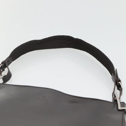 Gucci GUCCI Shoulder Bag Patent leather Brown Silver 001 3166 Authentic ep8849