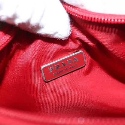 Prada PRADA Hand Bag Nylon Red Authentic 153880