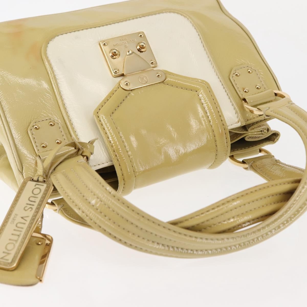 Louis Vuitton LOUIS VUITTON Cruise line Sac Bicolor Hand Bag Enamel Yellow M92547 Authentic bs29940