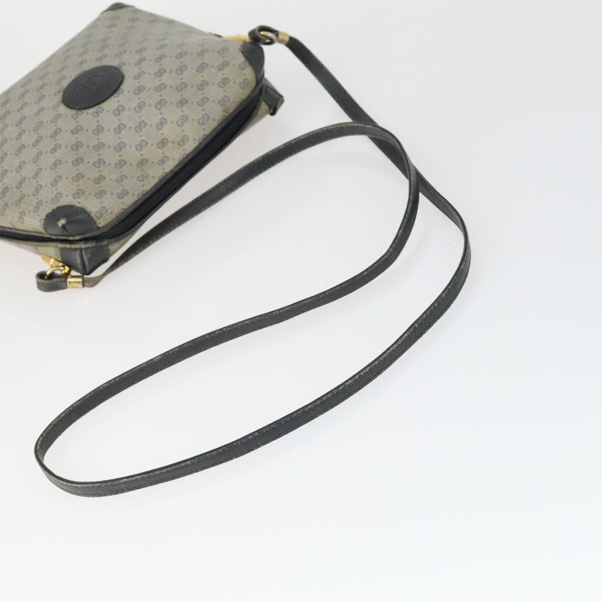 Gucci GUCCI Micro GG Canvas GG Micro Supreme Bag Leather 3 Set Navy Brown Authentic fm5061